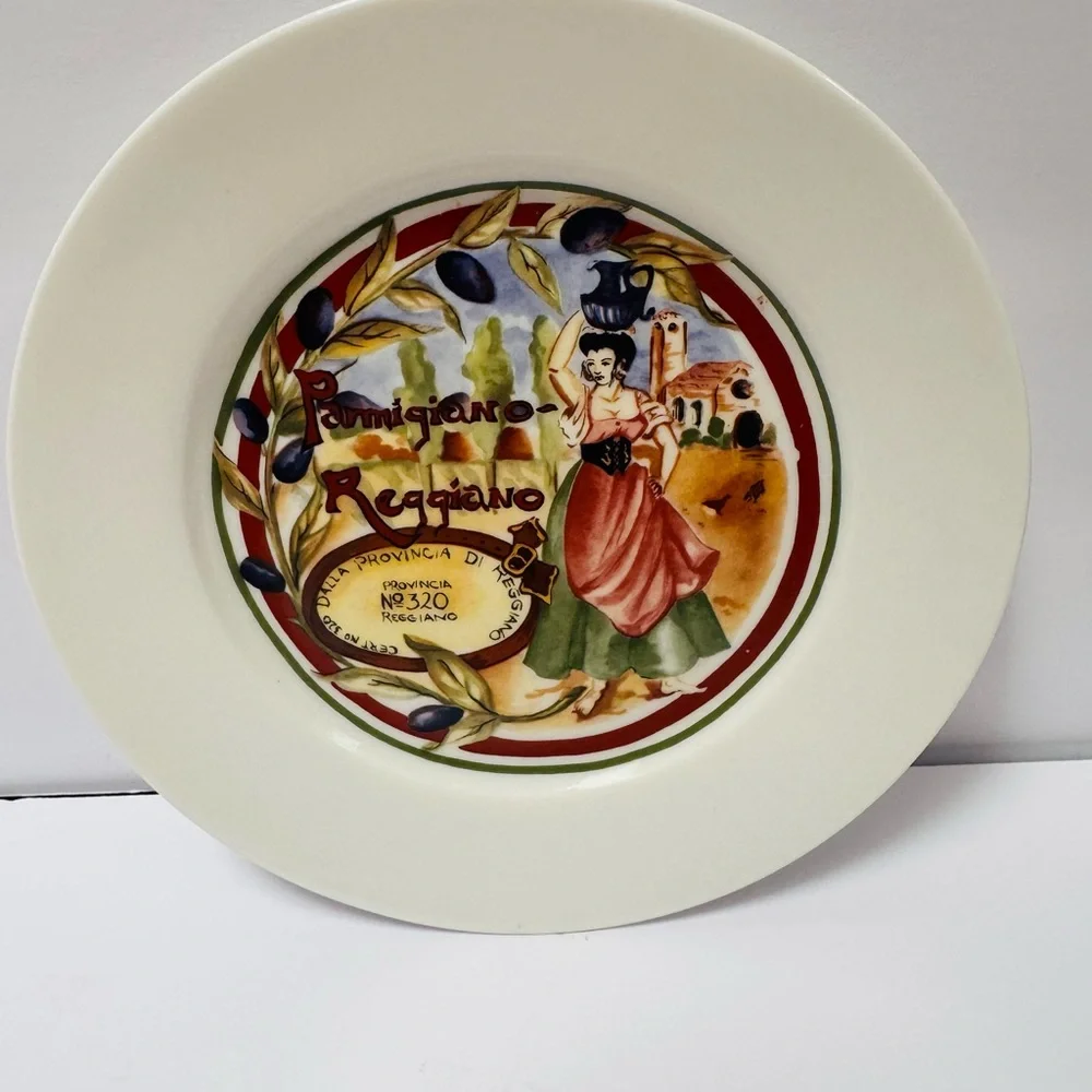 Classic Cheese Plates ~ Assorted Set of Four 7.5” Each